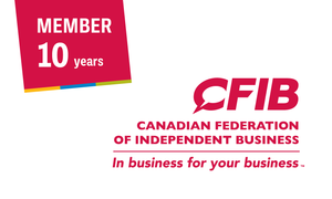 CFIB MEMBER DECAL - 10 YEARS