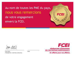 MODÈLE DE CERTIFICAT POUR LES MEMBRES